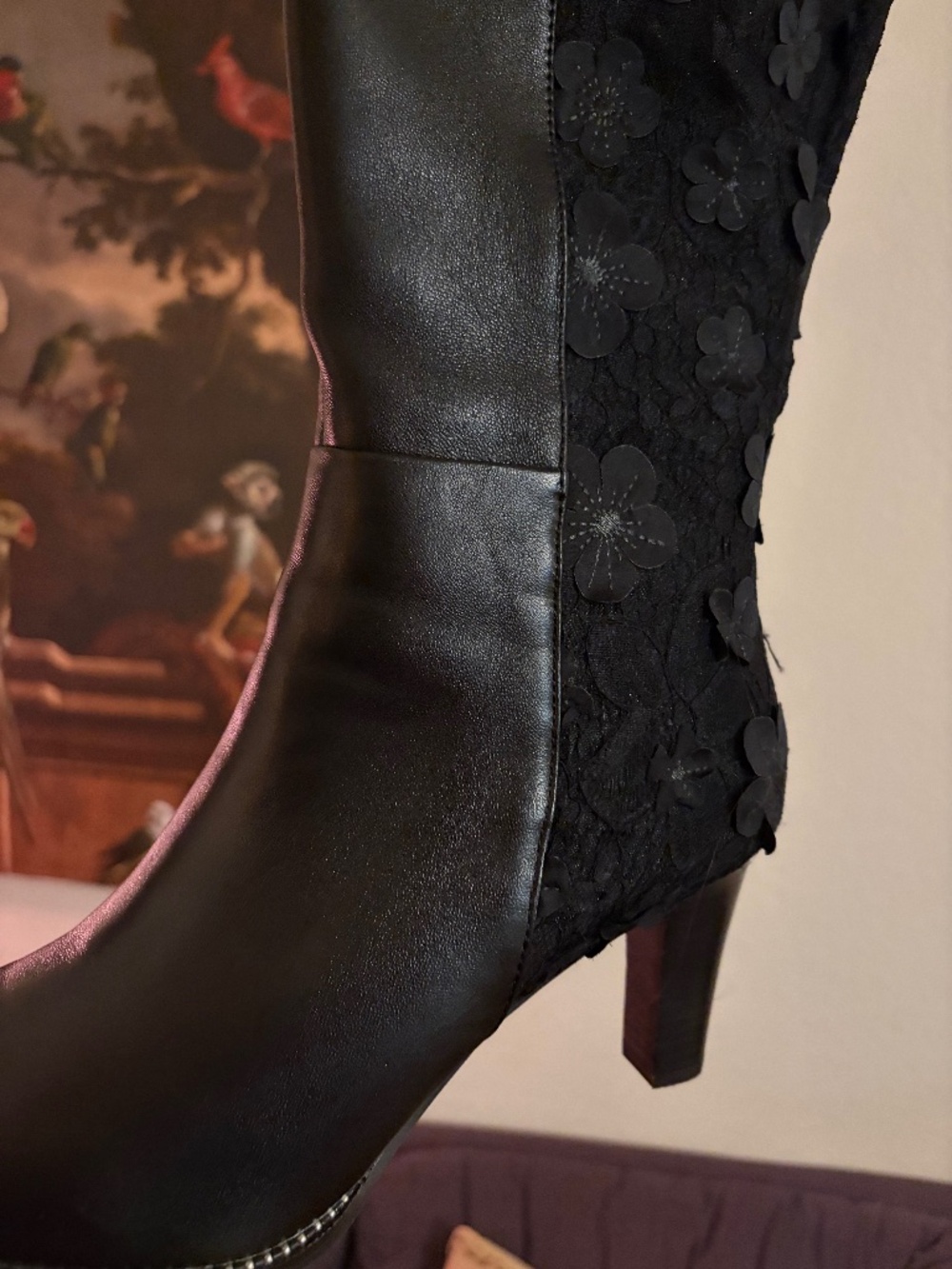 L'ARTISTE Style: ROZENA nid calf boots 3D floral
